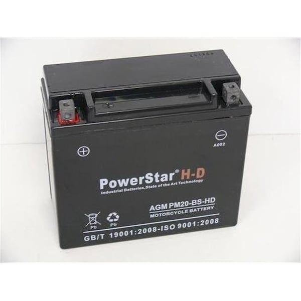 Powerstar PowerStar PM20-BS-HD-28 Ytx20-Bs Battery For Honda